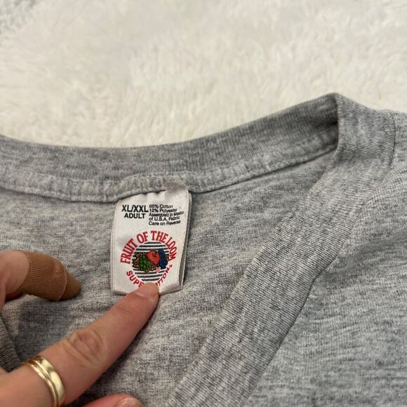 Fruit of The Loom Miller Lite VTG Y2K V- Neck 3/4 Sleeve T Shirt Size XL/XXL - Picture 5 of 9